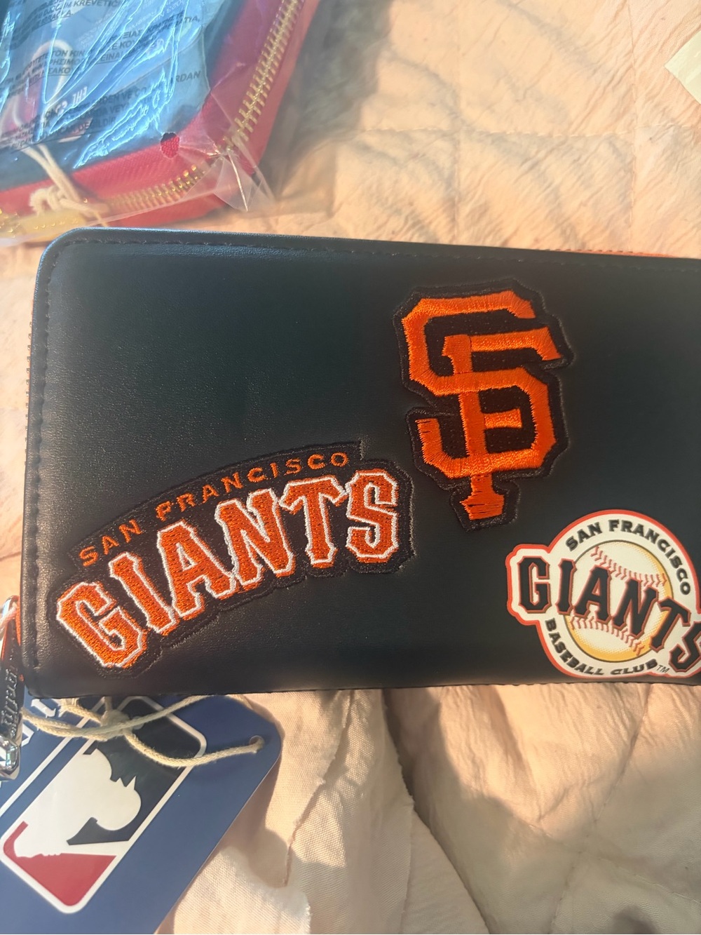 Loungefly MLB SF Giants Patches Zip Around Wallet